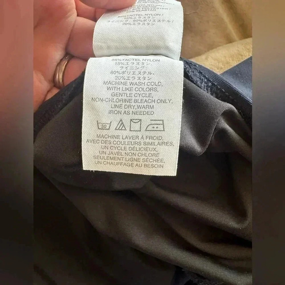 J Crew Ruched Halter One-Piece Swimsuit Navy Blue - Picture 8 of 11